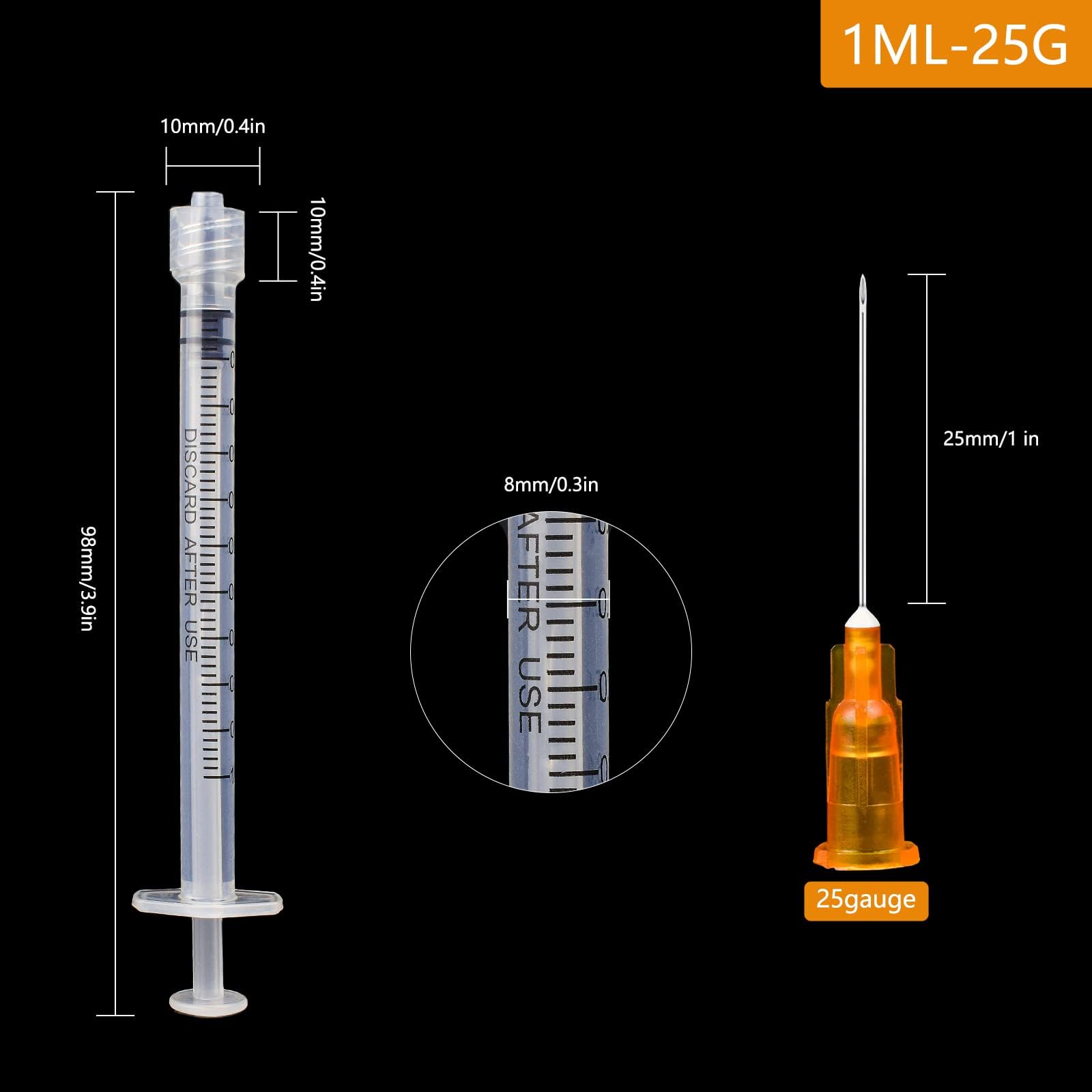 １mlせんよう 1ml 30Ga 13mm/0.5inch 20220427 (100): Amazon.com: Industrial